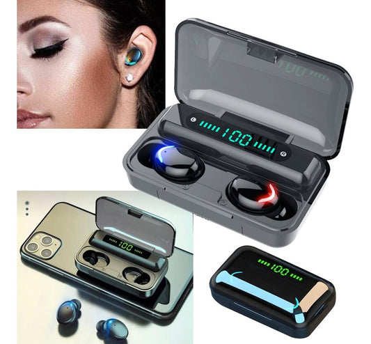 Audífono Inalámbricos F9 Con Power Bank